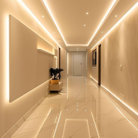 238 18W LED STRIP LIGHT WITH CREE CHIP 3000K IP20 24V 10MM DOUBLE PCB