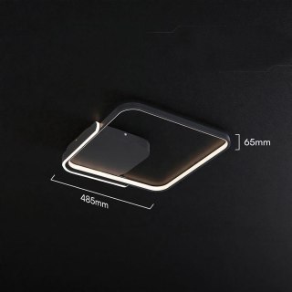 Oprawa sufitowa V-TAC 50W LED 485x485mm ściemnialna czarna pilot CCT VT-84025SQ 3000K-4000K-6500K 4000lm