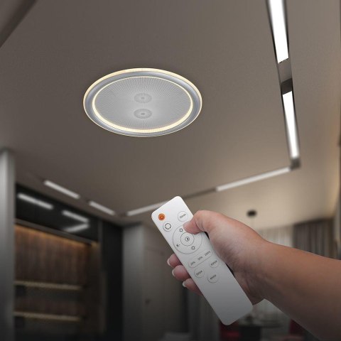 Oprawa sufitowa V-TAC 50W LED 55cm ściemnialna szara pilot CCT VT-84031 3000K-4000K-6500K 4000lm