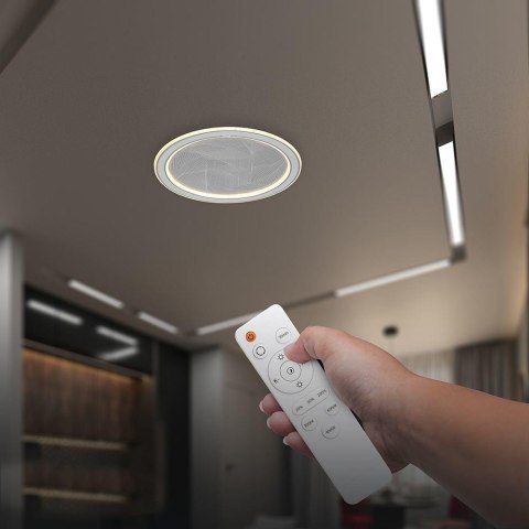 Oprawa sufitowa V-TAC 50W LED 55cm ściemnialna szara pilot CCT VT-84032 3000K-4000K-6500K 4000lm