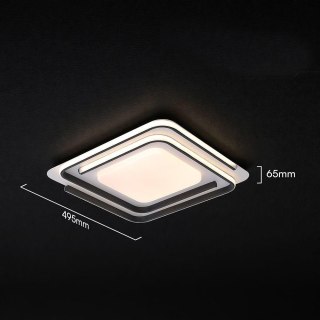 Oprawa sufitowa V-TAC 60W LED 495x495mm ściemnialna biało-czarna pilot CCT VT-84033 3000K-6500K 5400lm