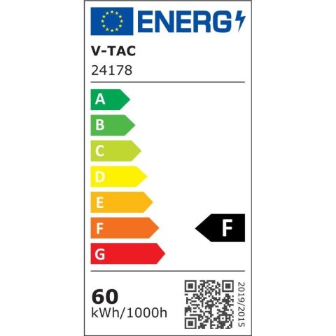 Oprawa sufitowa V-TAC 60W LED 495x495mm ściemnialna biało-czarna pilot CCT VT-84033 3000K-6500K 5400lm