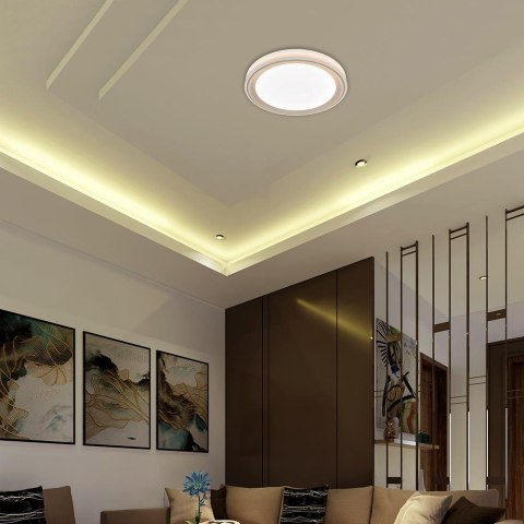 Oprawa sufitowa plafon 30/60W LED 50cm 3w1 ściemnialna złota pilot CCT VT-85030 3000K-6500K 6000lm