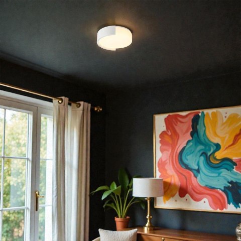 Oprawa sufitowa plafon 48W LED 45cm 3w1 ściemnialna biała BT pilot CCT VT-84023 3000K-4000K-6000K 5760lm