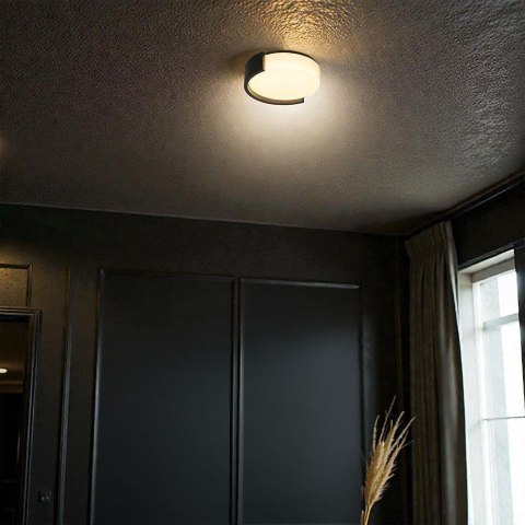 Oprawa sufitowa plafon 48W LED 45cm 3w1 ściemnialna czarna BT pilot CCT VT-84023 3000K-4000K-6500K 5760lm