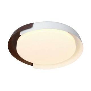 Oprawa sufitowa plafon 48W LED 50cm 3w1 ściemnialna biały/drewno BT pilot CCT VT-84020 3000K-4000K-6000K 5760lm