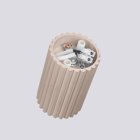 PLAFON LAMPA SUFITOWA REFLEKTOR TUBA SPOT KARBON 10 TAUPE