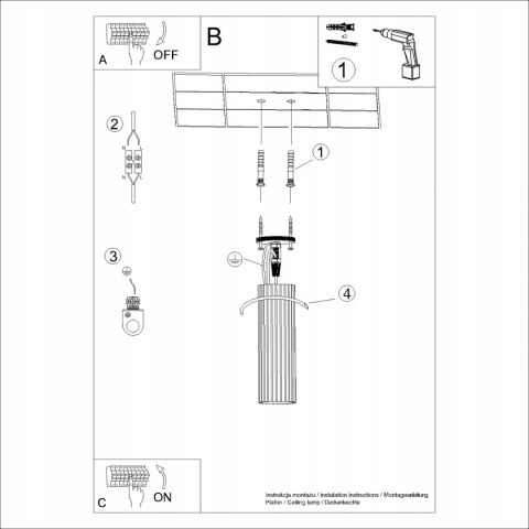 PLAFON LAMPA SUFITOWA REFLEKTOR TUBA SPOT KARBON 20 TAUPE KASZMIROWY