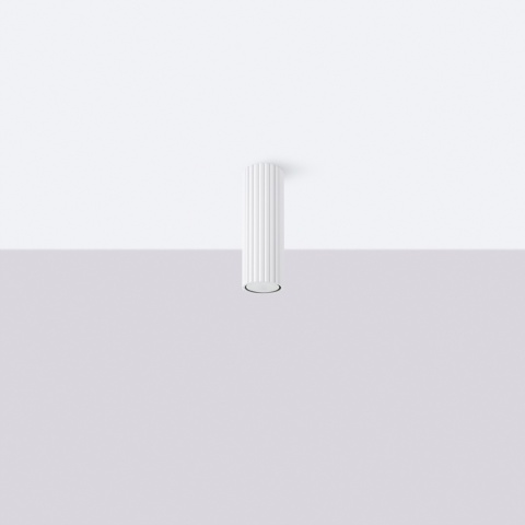 PLAFON LAMPA SUFITOWA REFLEKTOR TUBA SPOT KARBON 20 biały