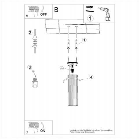 PLAFON LAMPA SUFITOWA REFLEKTOR TUBA SPOT KARBON 20 biały