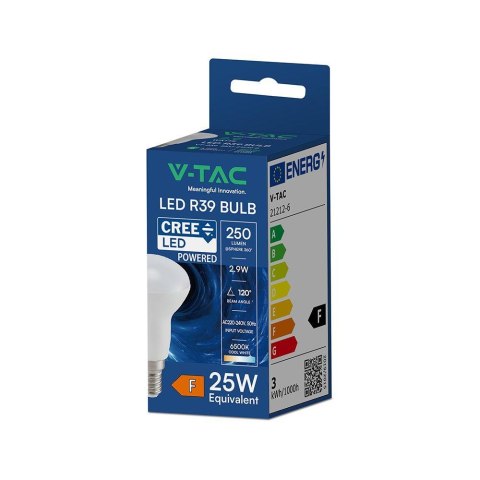 Żarówka LED V-TAC CREE CHIP 2,9W E14 R39 VT-239 6500K 250lm 6 lat gwarancji