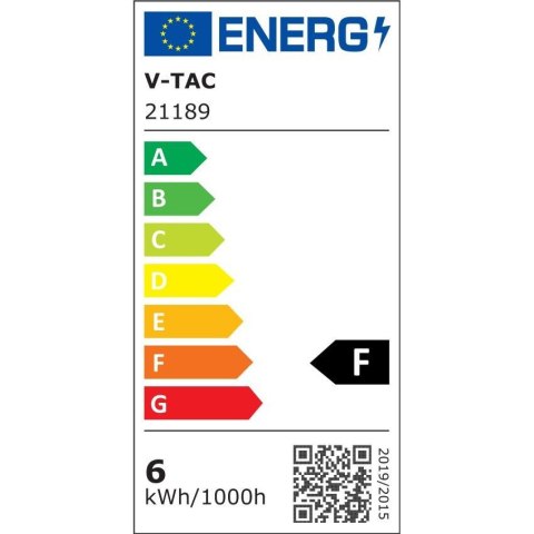 Żarówka LED V-TAC SAMSUNG CHIP 6W GU10 38st VT-227 3000K 445lm 5 Lat Gwarancji
