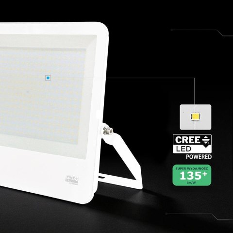 300W LED FLOODLIGHT(1M WIRE)LED BY CREE4000K WHITE BODY 135LM/W 6YRS WARRANTY IP65