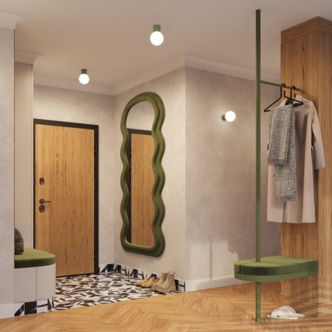 Kinkiet HALO zielony oliwkowy IP44