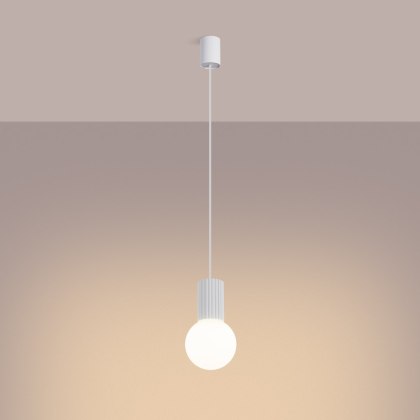 Sollux Lighting Lampa wisząca HALO 1 biała