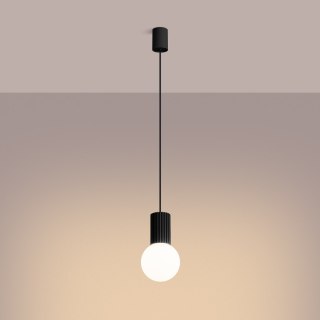 Sollux Lighting Lampa wisząca HALO 1 czarna