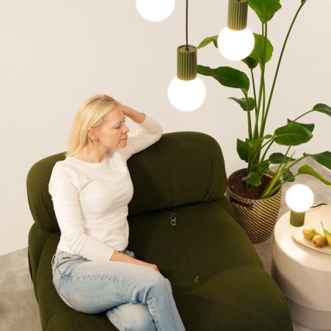 Lampa wisząca HALO 1 zielona oliwka