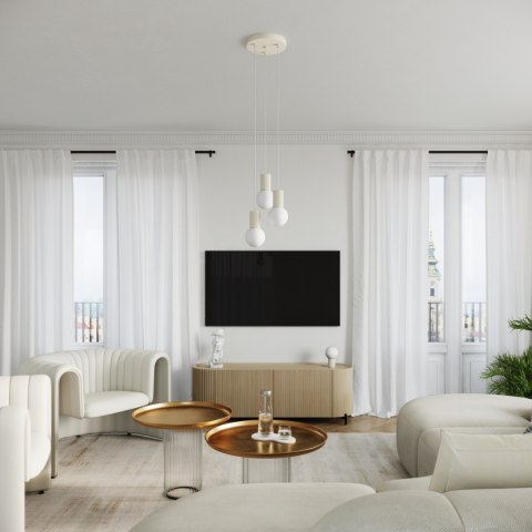 Lampa wisząca HALO 3P beżowa