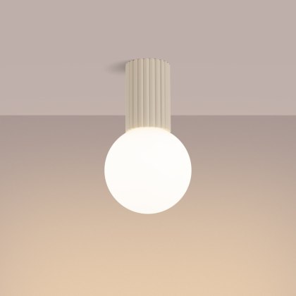Sollux Lighting Plafon HALO beżowy IP44