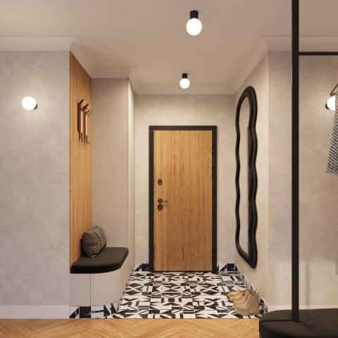 Plafon HALO czarny IP44