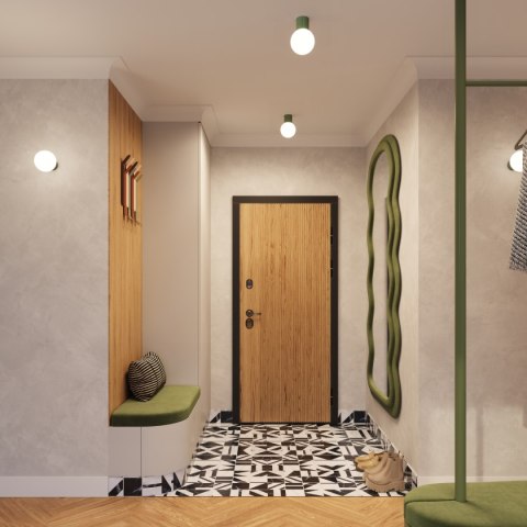 Plafon HALO zielony oliwkowy IP44