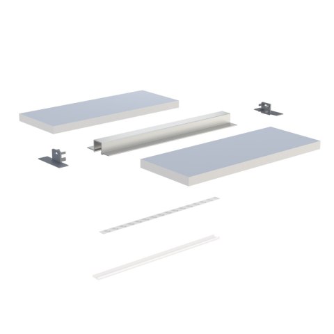 Zaślepka do profilu GDI szara