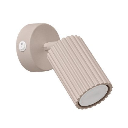 Sollux Lighting Kinkiet KARBON taupe z włącznikiem