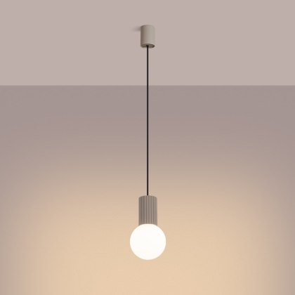 Sollux Lighting Lampa wisząca HALO 1 taupe
