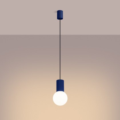 Sollux Lighting Lampa wisząca HALO 1 ultramaryna