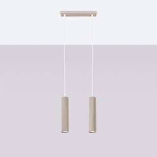 Lampa wisząca KARBON 2 taupe