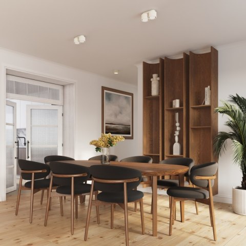 Plafon TUBA RYFLOWANA KARBOWANA  AURA 1 beżowy Gx53 Sollux