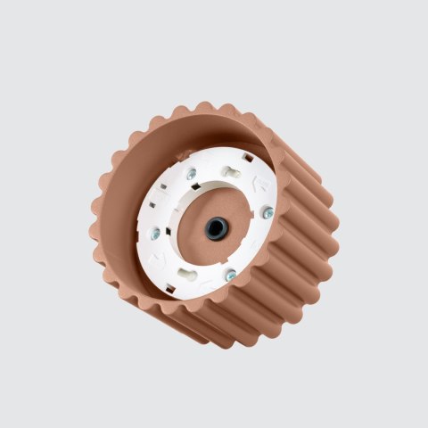 Plafon TUBA RYFLOWANA KARBOWANA  AURA 1 moccaa Gx53 Sollux