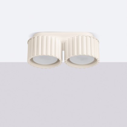 Sollux Lighting Plafon AURA 2 beżowy Gx53