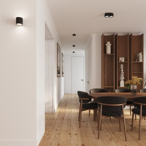 Plafon AURA 2 czarny Gx53