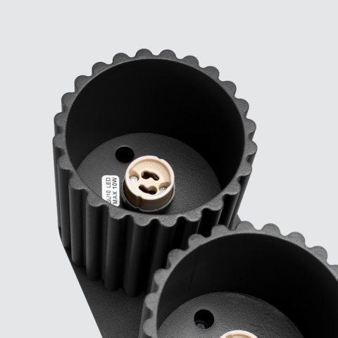 Plafon AURA 2 czarny GU10