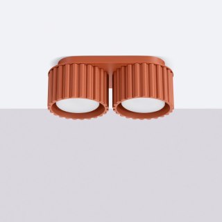 Plafon AURA 2 ochra czerwona Gx53