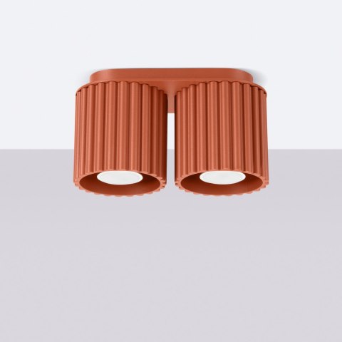 Plafon AURA 2 ochra czerwona GU10