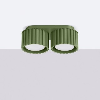 Plafon AURA 2 zielony oliwkowy Gx53