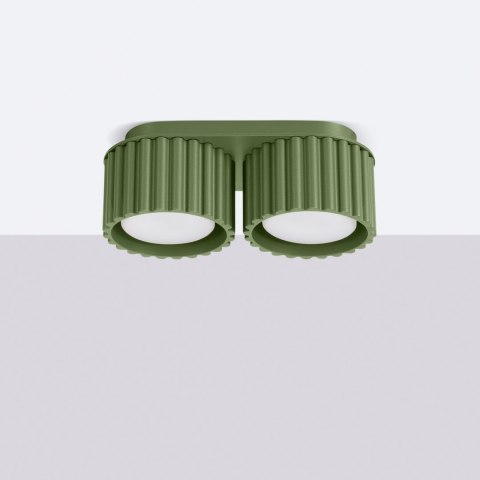 Plafon AURA 2 zielony oliwkowy Gx53
