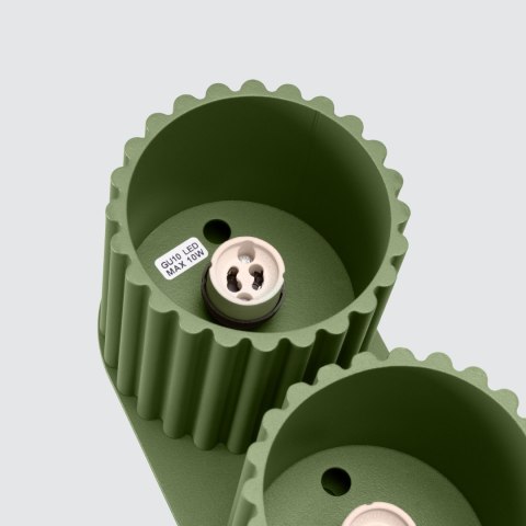 Plafon AURA 2 zielony oliwkowy GU10