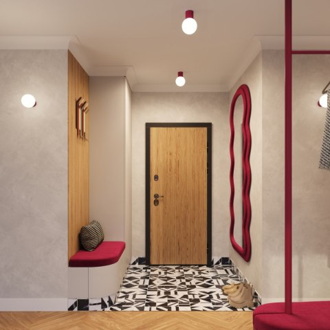 Plafon HALO burgund IP44