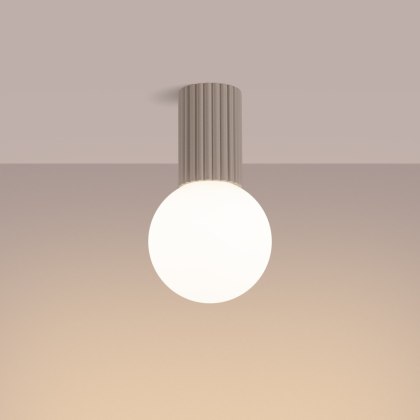 Sollux Lighting Plafon HALO taupe IP44