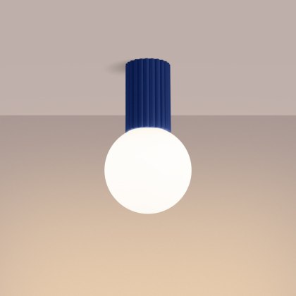 Sollux Lighting Plafon HALO ultramaryna IP44