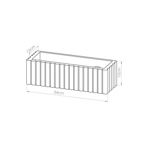 Kinkiet ceramiczny RIGATA beżowy