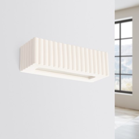 Kinkiet ceramiczny RIGATA biały