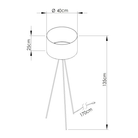 Lampa podłogowa NEVIA beżowy marmur