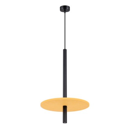 Sollux Lighting Lampa wisząca FELTRO 1 czarna/żółta