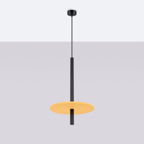 Lampa wisząca FELTRO 1 czarna/żółta