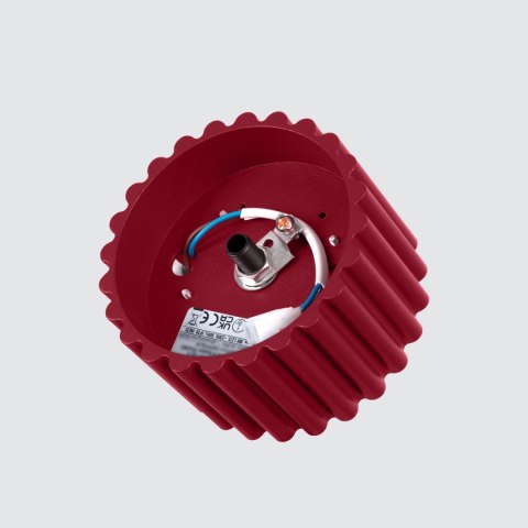 Plafon TUBA RYFLOWANA KARBOWANA  AURA 1 burgund  Gx53 Sollux