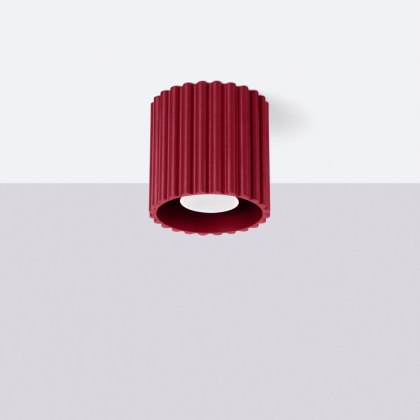 Sollux Lighting Plafon AURA 1 burgund GU10